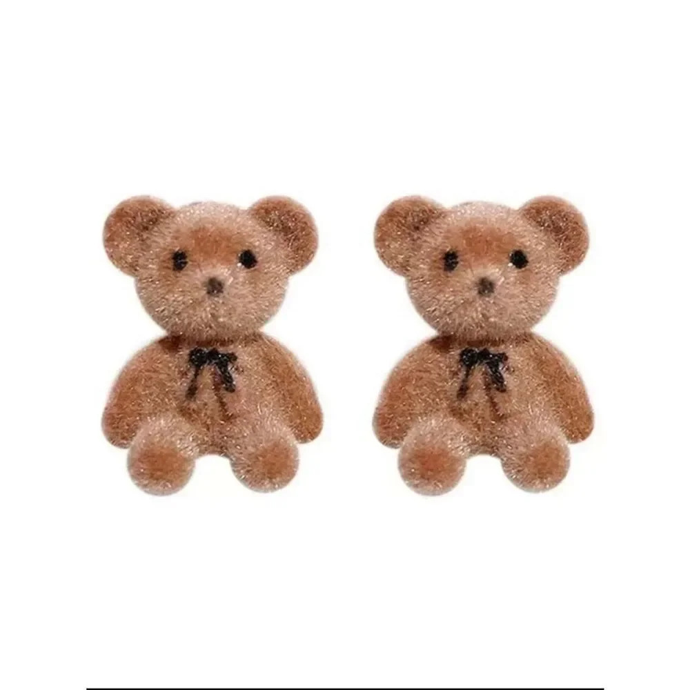 Brown Teddy Bear earring A1811